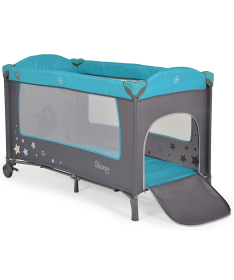 Moni Sleepy prenosivi krevetac za bebe 2 nivoa - Turquoise