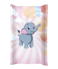 Deksi meka podloga za presvlačenje bebe Happy Elephant Rose 78x50 cm