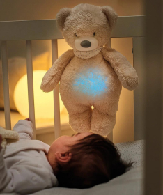 Nattou noćna lampa za bebe plišani pospani Meda Bež 30 cm - A082247