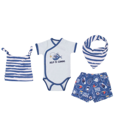 My Baby komplet za dečake 4 u 1 Sea SOS od 3-6 meseci - 11004164