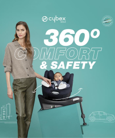 Cybex Sirona Gi i-Size roto 360 auto sedište za bebe 61-105 cm Comfort Moon Black