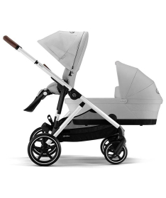Cybex Gazelle S kolica za bebe srebrni ram 2 u 1 sa nosiljkom S Cot - Lava Grey