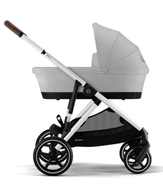 Cybex Gazelle S kolica za bebe srebrni ram 2 u 1 sa nosiljkom S Cot - Lava Grey
