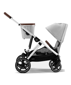 Cybex Gazelle S kolica za bebe srebrni ram 2 u 1 sa nosiljkom S Cot - Lava Grey