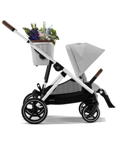 Cybex Gazelle S kolica za bebe srebrni ram 2 u 1 sa nosiljkom S Cot - Lava Grey