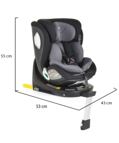 Cangaroo I-Smart Roto 360 i-Size Isofix auto sedište za bebe 40-150 cm - Black