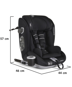 Cangaroo Force i-Size Isofix auto sedište za decu 76-150cm - Black