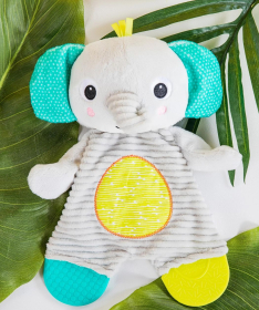 Bright Starts glodalica za bebe Snuggle and Teethe Elephant - SKU12347