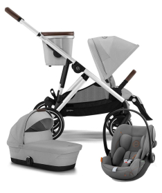 Cybex Gazelle S kolica za bebe 3 u 1 sa Cloud G i-Size auto sedištem - Lava Grey