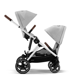 Cybex Gazelle S kolica za blizance 2 u 1 sa Aton S2 i-size auto sedištem - Lava Grey