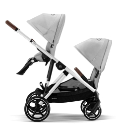 Cybex Gazelle S kolica za blizance 2 u 1 sa Aton S2 i-size auto sedištem - Lava Grey