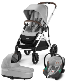 Cybex Gazelle S kolica za bebe 3 u 1 sa Aton S2 i-Size auto sedištem - Lava Grey