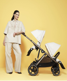 Cybex Gazelle S kolica za blizance 3 u 1 sa Aton S2 i-Size auto sedištem - Lava Grey