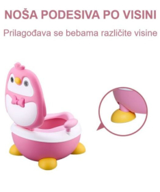 BBO noša za decu Penguin - Pink