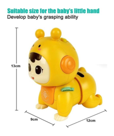 BBo toys muzička igračka za bebe koje puze 18m+ Yellow - HE0707