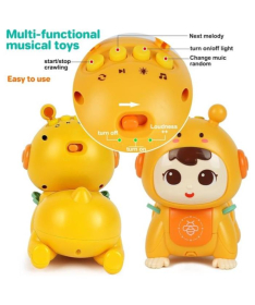 BBo toys muzička igračka za bebe koje puze 18m+ Yellow - HE0707