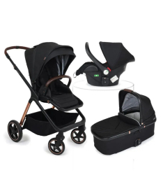 Jungle Lumi kolica za bebe 3 U 1 sa i-Size auto sedištem - Black