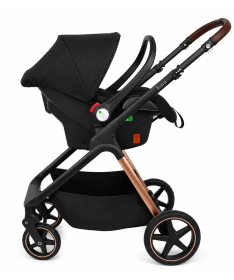 Jungle Lumi kolica za bebe 3 U 1 sa i-Size auto sedištem - Black