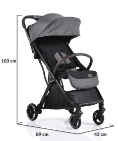 Cangaroo Easy Fold kolica za bebe - Grey