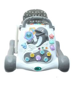 Puerri Walk Buddy dubak za prohodavanje dece 3 u 1 - Grey