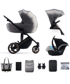 Kinderkraft Prime 2 kolica za bebe 3 u 1 Shadow Grey