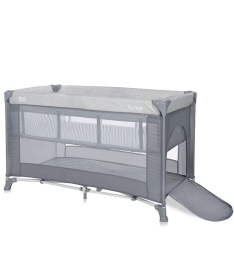 Lorelli Torino Prenosivi krevetac za bebe 2 Nivoa - Grey Striped Elements