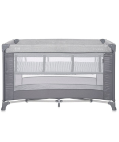 Lorelli Torino Prenosivi krevetac za bebe 2 Nivoa - Grey Striped Elements