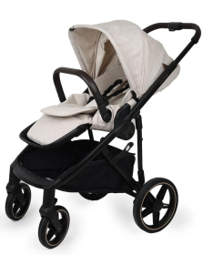 Jungle Motto Deluxe kolica za bebe 3 u 1 sa crnim ramom Beige