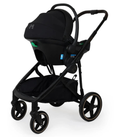 Jungle Motto Deluxe kolica za bebe 3 u 1 sa crnim ramom Black