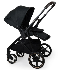 Jungle Motto Deluxe kolica za bebe 3 u 1 sa crnim ramom Black