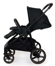 Jungle Motto Deluxe kolica za bebe 3 u 1 sa crnim ramom Black