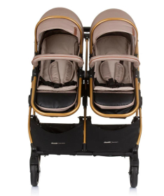 Chipolino Duo Smart kombinovana kolica za blizance Golden beige