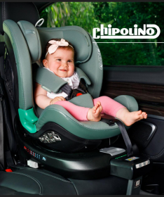 Chipolino Maximus 360 iSize Isofix auto sedište za bebu 40-150cm Obsidian