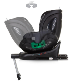 Chipolino Maximus 360 iSize Isofix auto sedište za bebu 40-150cm Obsidian