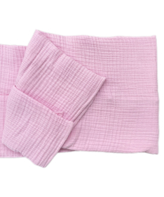 Deksi muslin prekrivač za bebe četvoroslojni 120x120 cm - Roze