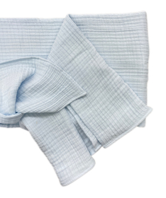 Deksi muslin prekrivač za bebe četvoroslojni 120x120 cm - Plavi