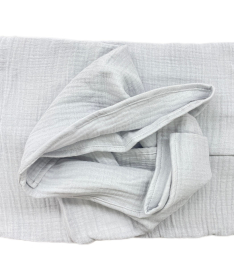 Deksi muslin prekrivač za bebe četvoroslojni 120x120 cm - Sivi