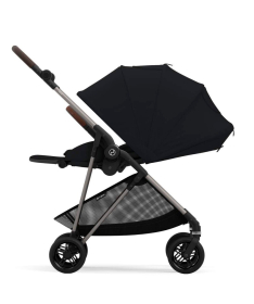 Cybex Melio Magic Black kolica 3 u 1 sa auto sedištem Cloud G I-size - Moon Black