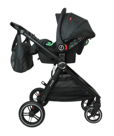 NouNou X1 kolica za bebe 3 u 1 sa I-size auto sedištem Black