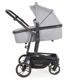 Cangaroo Ellada premium kolica za bebe 3 u 1 sa I-size auto sedištem - Grey