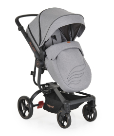 Cangaroo Ellada premium kolica za bebe 3 u 1 sa I-size auto sedištem - Grey