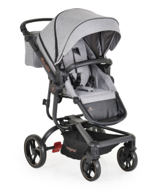 Cangaroo Ellada premium kolica za bebe 3 u 1 sa I-size auto sedištem - Grey