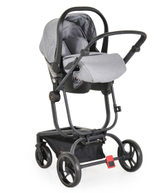 Cangaroo Ellada premium kolica za bebe 3 u 1 sa I-size auto sedištem - Grey
