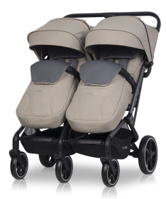 Eurocart Easy Go Echo kolica za blizance Savana Beige