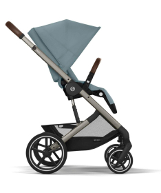 Cybex Balios S Lux kolica 4 u 1 sa auto sedištem i Isofix Bazom Aton S2 - Stormy Blue&Blue Turquoise