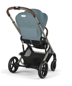 Cybex Balios S Lux kolica 4 u 1 sa auto sedištem i Isofix Bazom Aton S2 - Stormy Blue&Blue Turquoise