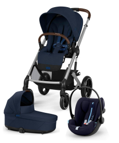 Cybex Balios S Lux kolica 3 u 1 sa auto sedištem Cloud G I-size - Ocean blue