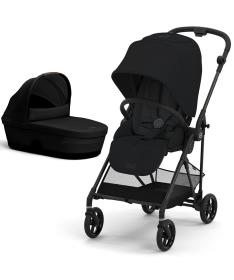 Cybex Melio Carbon kolica 2 u 1 sa nosiljkom Magic Black