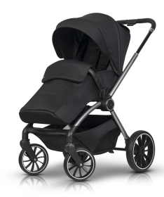 Eurocart Easy Go Giro kolica za bebe sa nosiljkom 2 u 1 Ebony Black
