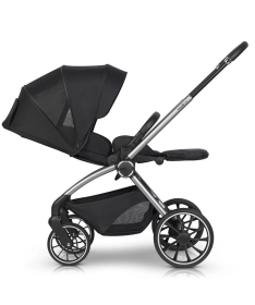 Eurocart Easy Go Giro kolica za bebe sa nosiljkom 2 u 1 Ebony Black